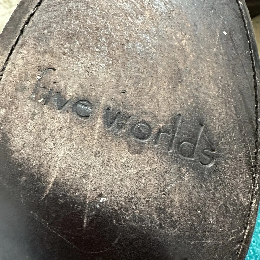 Five Worlds Cordani Sanchez Boots Women's Size 6.5B Suede Leather‎ Above Knee